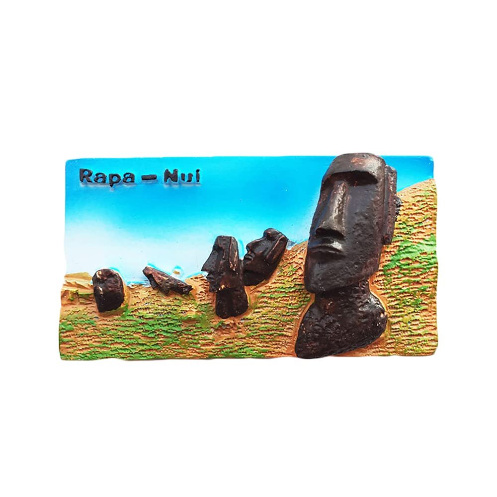 Easter Island Chile 3D Fridge Magnet Souvenir Gift,Handmade Home & Kitchen Decoration Chile Refrigerator Magnet Collection
