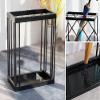 ZJYWMM Modern Creative Multi-Purpose Umbrella Stand,Black Umbrella Stand with 5 Hook/Drip Tray - Household Long and Short Umbrella Rack Holder for Entrance Hallway view 4