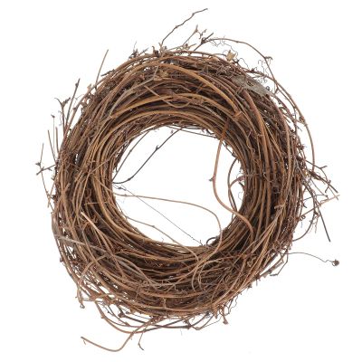 1pc Smilax Glabra Rattan Rattan Houseplants Indoor Rustic Decor Wreath Ring Vintage Frame Artificial Plant Vintage Decor Festival DIY Flowers Wood Front Door