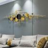 Daoyuan Metal Wall Decor,Modern Luxury Art Wall Sculpture Wall Decoration,Creative Handmade Wall Decoration Made of Metal,Iron Wall Decoration for Living Room Kitchen Bedroom Office view 2