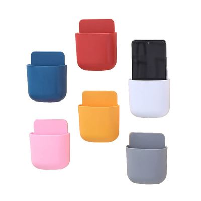 Abcsea 6 Pieces Mobile Phone/Remote Control Storage Boxes, Remote Control Holder Wall Mounted, Cellphone Stand Holder