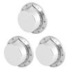 3Pcs Wind Up Stainless Steel Kitchen Timer with Loud Alarm Mechanical Rotating Egg Timer for Cooking and Baking view 1