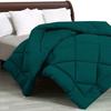 3 Piece Diamond Pattern Comforter Set Super Soft 400 GSM All Season 800 Thread Count 100% Egyptian Cotton, Super King Size - Teal Color view 2