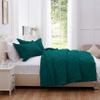 3 Piece Diamond Pattern Comforter Set Super Soft 400 GSM All Season 800 Thread Count 100% Egyptian Cotton, Super King Size - Teal Color view 3