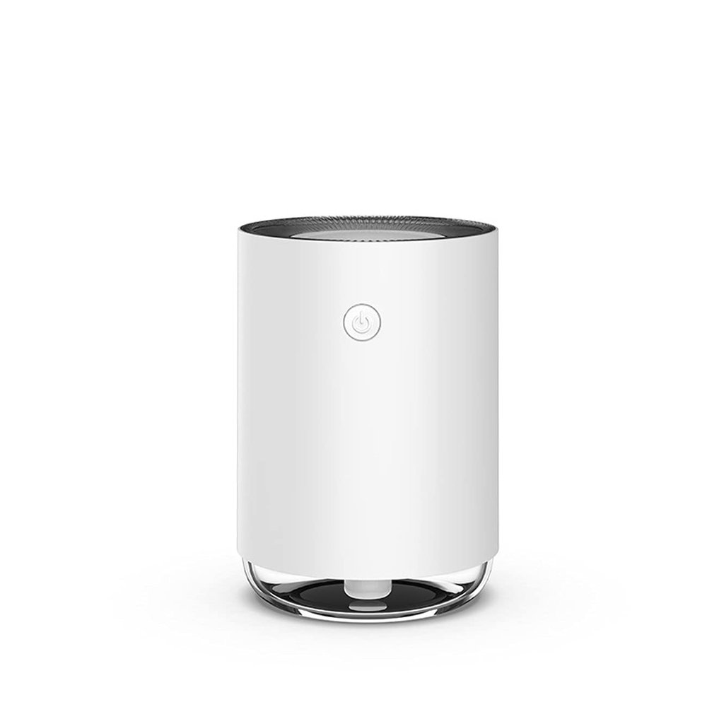 XIXIDIAN Mini USB Humidifier,Ultrasonic Cool Mist Humidifier with Nightlight, Double Fogging Mode,220ml Air Humidifier for Car Travel Office,