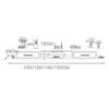 Floating Shelf Wall-Mounted TV Cabinet, Living Room, Recreation Room, Office Multimedia Storage Cabinet, Background Wall Decoration Shelf, Hanging Set-top Box Shelf/A / 100cm view 2