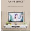 Floating Shelf Wall-Mounted TV Cabinet, Living Room, Recreation Room, Office Multimedia Storage Cabinet, Background Wall Decoration Shelf, Hanging Set-top Box Shelf/A / 100cm view 3