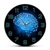 Binary Code Wall Clock Intelligence Brain Circuit Board Art for Geeks Wall Clock Company Office Decor Programmer Programmer Gift view 1