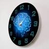 Binary Code Wall Clock Intelligence Brain Circuit Board Art for Geeks Wall Clock Company Office Decor Programmer Programmer Gift view 3