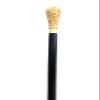 Vimal Nautical Golden Black Round Walking Stick Brass Handle Walking Stick | Walking Stick Cane | Wooden Walking Cane view 2