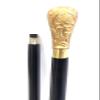 Vimal Nautical Golden Black Round Walking Stick Brass Handle Walking Stick | Walking Stick Cane | Wooden Walking Cane view 3