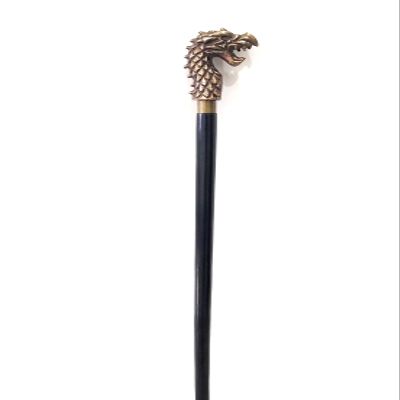Vimal Nautical Brown Antique Black Wooden Wooden Walking Stick, Antique Dragon Aluminimue Handle Walking Stick Folding Wooden Aluminimue Walking Cane