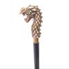 Vimal Nautical Brown Antique Black Wooden Wooden Walking Stick, Antique Dragon Aluminimue Handle Walking Stick Folding Wooden Aluminimue Walking Cane view 2