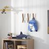 Drakestone Designs 16-Inch Mid Century Coat Rack with 3 Wooden Hooks, Farmhouse Style Hookrail for Bedroom, Living Room, Hallway, and More, Solid Wood, 9.5" H x 16" W x 2.25" D, White and Walnut view 3