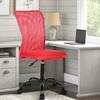 Armless Office Chair Mesh Desk Chair, Ergonomic Computer Chair with Lumbar Support, Adjustable Rolling Swivel Executive Chairs Modern Small Desk Chair for Conference Room, Red view 1