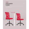 Armless Office Chair Mesh Desk Chair, Ergonomic Computer Chair with Lumbar Support, Adjustable Rolling Swivel Executive Chairs Modern Small Desk Chair for Conference Room, Red view 3