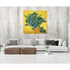 DECORARTS - Irises Vase Flower. Vincent Van Gogh Art Reproduction. Giclee Print on Canvas. Wall Art for Home. 40x32 view 3