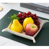 Serving Platter Ceramic, Sundries Tray, Decorative Vanity Tray, Desktop Storage Organizer, Catchall Tray, Valet Tray, Nightstand Or Dresser Organizer, Resin Bathroom Tray view 2