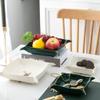 Serving Platter Ceramic, Sundries Tray, Decorative Vanity Tray, Desktop Storage Organizer, Catchall Tray, Valet Tray, Nightstand Or Dresser Organizer, Resin Bathroom Tray view 3