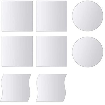 16 Piece Mirror Titles Multi-Shape Glass,with Sided Tape,for Dressing Bedroom Home Dcor, Door Mirror, Body Mirror, and in Home & Kitchen Home dcor,Gym Mirror