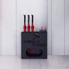 Umbrella Rack Hollow Umbrella Stand Holds 12-22 Umbrellas, Metal Wrought Iron Umbrella Rack, with Drip Tray, for Family Business Hotel Entrance (Color : Black, Size : S) view 2