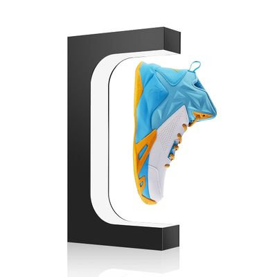 Yegvea 360Rotation Floating Shoe Display Stand, Magnetic Levitation Sneaker Rack, with LED Light Sneaker levitating shoe shelf for Storefront Home Decor|Advertising Exhibition Shoe Store Show