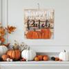 12" Pumpkin Patch Fall Harvest Wooden Wall Sign view 2