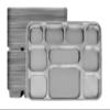 Pooja Bazar 10 Compartment Silver Party Thali Plates (50 Pack) view 3