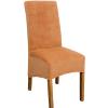 1PCS Dining Chair Covers Polyester Stretch Dining Room Chair Slipcovers Removable Washable Chair Covers for KitchenBanquetHotel and PartyLight Tan view 1