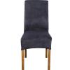 1PCS Dining Chair Covers Polyester Stretch Dining Room Chair Slipcovers Removable Washable Chair Covers for KitchenBanquetHotel and PartyDark Grey view 1