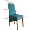 1PCS Dining Chair Covers Polyester Stretch Dining Room Chair Slipcovers Removable Washable Chair Covers for KitchenBanquetHotel and PartyDark Grey view 2