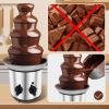 Chocolate Fountain Machine Electric Chocolate Fondue Fountain Machine 4 Tier Stainless Steel 4-Pound Capacity for Chocolate, Butter, Cheese view 2