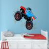 Decalzone Inc Monster Truck Wall Decal - Monster Truck Wall Decor - Nursery Wall Decals - Truck Theme Kids Bedroom Decor Baby Boy Room Vinyl Sticker (30 in W x 24 in H) view 2