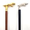Vimal Nautical 2 Piece 37 inch Approx. Golden & Silver Jaguar Walking Stick for Men & Women Victorian Wands Cane Brass Handle Walking Canes Stick view 1