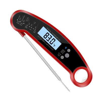 SMSOM Digital Meat Thermometer, Digital Instant Read Meat Thermometer for Grilling BBQ Smoker Kitchen Food Cooking, Thermometer for Oil Deep Fry Candy Thermometer
