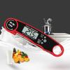 SMSOM Digital Meat Thermometer, Instant Read Meat Thermometer for Grill and Cooking, Waterproof, Backlight & Calibration, Food Thermometer for Kitchen, Outdoor Grilling and BBQ - Red view 2