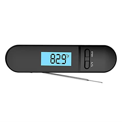 SMSOM Meat Thermometer, Instant Read Meat Thermometer for Grill and Cooking, Waterproof, Backlight & Calibration, Digital Food Thermometer for Kitchen, Outdoor Grilling and BBQ