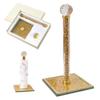 Hochance Gold Crystal Standing Paper Towel Roll Holder Countertop Weighted Rack,Glam Cute Bling Rhinestone Jeweled Diamonds Modern Decoration Christmas Housewarming Gifts for Kitchen Home Bar view 1