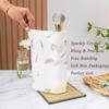 Hochance Gold Crystal Standing Paper Towel Roll Holder Countertop Weighted Rack,Glam Cute Bling Rhinestone Jeweled Diamonds Modern Decoration Christmas Housewarming Gifts for Kitchen Home Bar view 2