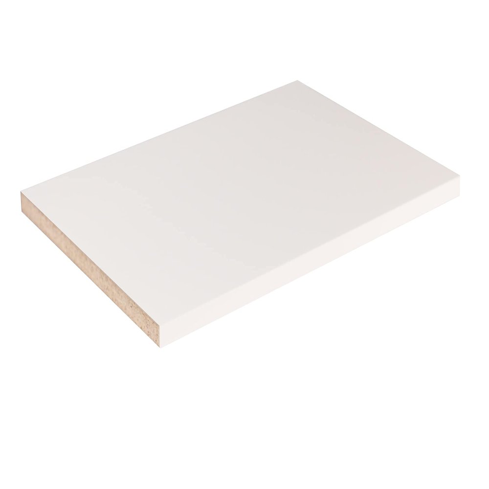 Cabinet Shelf Melamine 3/4'', Custom, Cut to Size. (20'' Depth, 33'' Length)