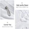Dark Grey Duvet Covers Queen Size Brushed Microfiber Soft Light-Weight, Queen Duvet Cover Set - 3 Pieces with Zipper Closure, 1 Duvet Cover 90x90 inches and 2 Pillow Cases view 4