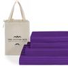 Grand King Size 4-Piece Sheet Set - Luxurious 600-Thread-Count Egyptian Cotton Bedding Sheets & Pillowcases - Bed Sheets - Deep Pocket fits up to 10-12 inch Mattress (Stripe, Purple) view 1
