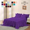 Grand King Size 4-Piece Sheet Set - Luxurious 600-Thread-Count Egyptian Cotton Bedding Sheets & Pillowcases - Bed Sheets - Deep Pocket fits up to 10-12 inch Mattress (Stripe, Purple) view 2