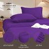 Grand King Size 4-Piece Sheet Set - Luxurious 600-Thread-Count Egyptian Cotton Bedding Sheets & Pillowcases - Bed Sheets - Deep Pocket fits up to 10-12 inch Mattress (Stripe, Purple) view 3