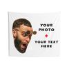 ASSIALL Custom Tapestry with Photo Text Personalized Wall Tapestry Backdrop Customized Funny Picture Wall Hanging Tapestry Home Decor Birthday Wedding Graduation Gift (100" Wx60 H) view 1