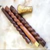 Vimal Nautical Golden & Brown Victorian Handle Walking Spiral Stick Brass Round Walking Stick Brass Handle Walking Stick Walking Stick Cane Wooden Walking Cane view 2