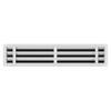 BUILDMART - 28x6 Modern AC Vent Cover - Decorative White Aluminum Air Vent - Standard Linear Slot Diffuser - Heating and Cooling Register Grille for Ceiling, Walls & Floors - Texas Buildmart view 2