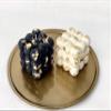 Bubble cube Soy candle, Handmade Candle Decorated with Gold Flakes (White, VANILLA) view 2