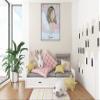Abstract Angel Painting - Kids Room Dcor - Angel Wall Prints - Angel Abstract Print-Angel Art-Angel Art-Angel Painting-Guardian Angel (Giclee Canvas, 9x12 Inches) view 3