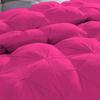 1 PC Goose Down Pinch Pleated Comforter with Corner Tabs 100% Organic Cotton 500 GSM Cotton Fill - Hot Pink Oversized King Size - Fluffy Baffle Box Design Light Weight Comforter Only view 3